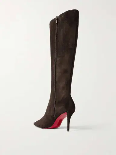 Christian Louboutin Miss Z 80 Suede Knee Boots | Thumbnail 3 Christian Louboutin Miss Z 80 Suede Knee Boots | Thumbnail 3
