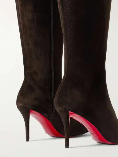 Christian Louboutin Miss Z 80 Suede Knee Boots | Thumbnail 4 Christian Louboutin Miss Z 80 Suede Knee Boots | Thumbnail 4