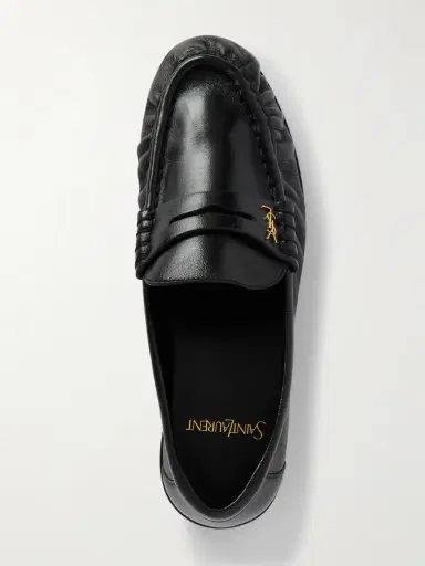 Saint Laurent Le Loafer Logo-embellished Leather Loafers | Thumbnail 5