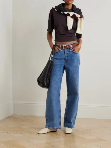AGOLDE Low Curve Mid-rise Wide-leg Jeans | Thumbnail 2