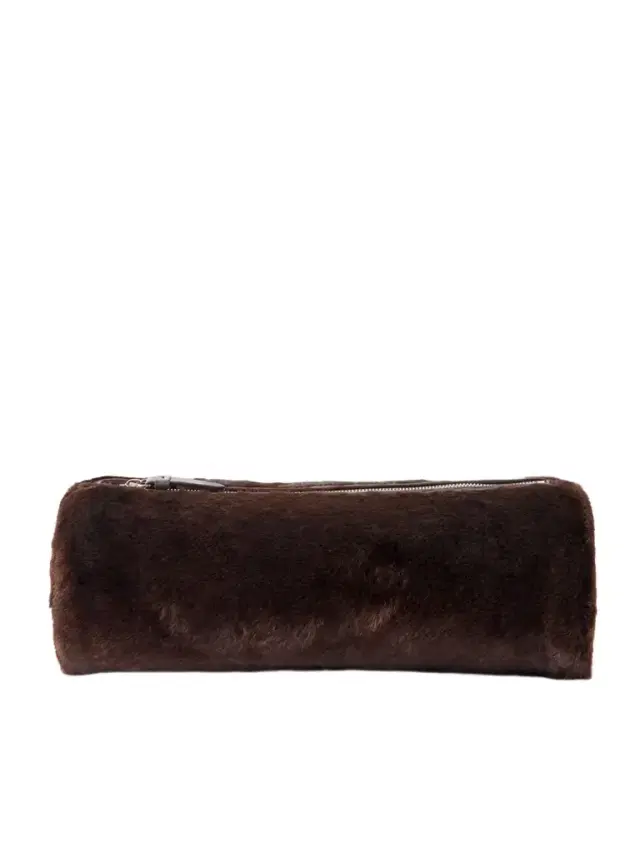 Silo Shearling Clutch