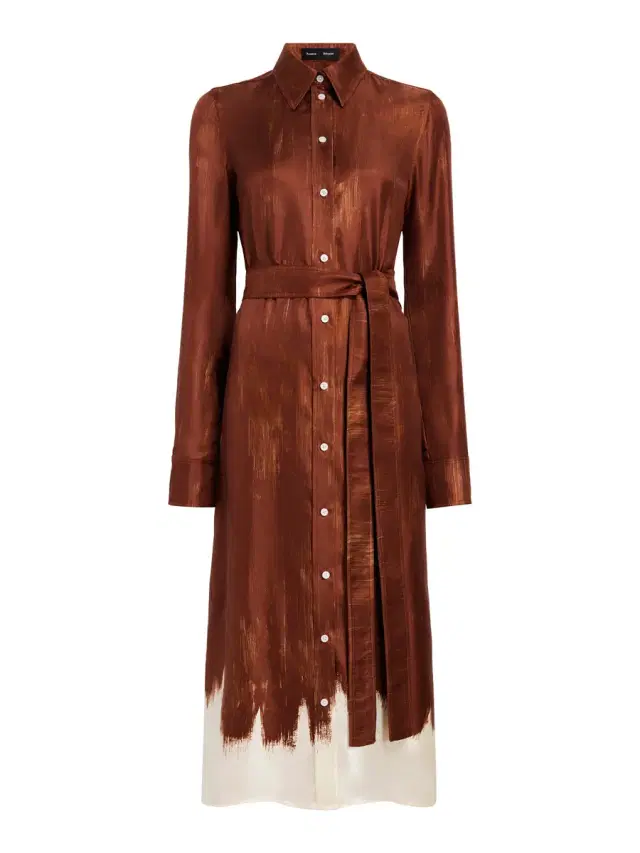 Proenza Schouler Amaya Silk Twill Shirtdress