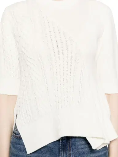 Sacai Asymmetric Knit Pullover | Thumbnail 5