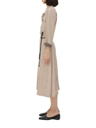 Bottega Veneta Check Viscose Midi Skirt | Thumbnail 2 Bottega Veneta Check Viscose Midi Skirt | Thumbnail 2