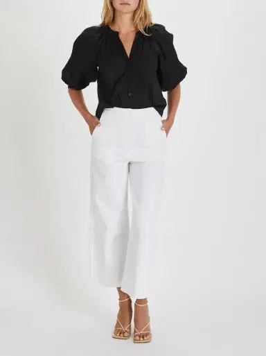 Kirna Zabête Exclusive Collection Cotton Drill Wide Leg Trousers | Thumbnail 2 Kirna Zabête Exclusive Collection Cotton Drill Wide Leg Trousers | Thumbnail 2