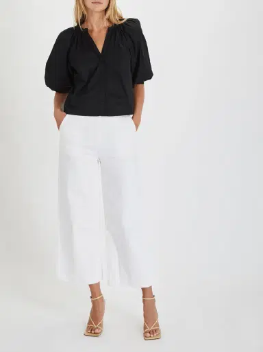 Kirna Zabête Exclusive Collection Cotton Drill Wide Leg Trousers | Thumbnail 4 Kirna Zabête Exclusive Collection Cotton Drill Wide Leg Trousers | Thumbnail 4