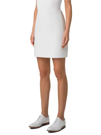 Akris Cotton Silk Short Pencil Skirt | Thumbnail 3