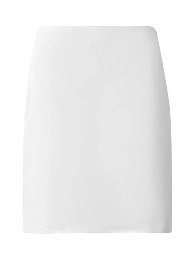 Cotton Silk Short Pencil Skirt