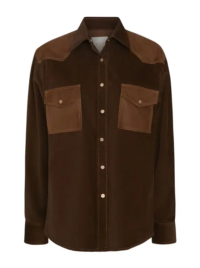 Cowboy Take Me Away Shirt in Micro Cord Shirting