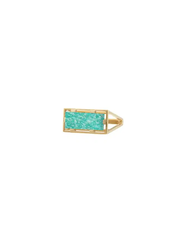 Aliita Diaspro Amazonite Ring