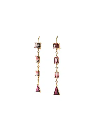Surya and the Moon Geometric Drop Earrings | Thumbnail 1