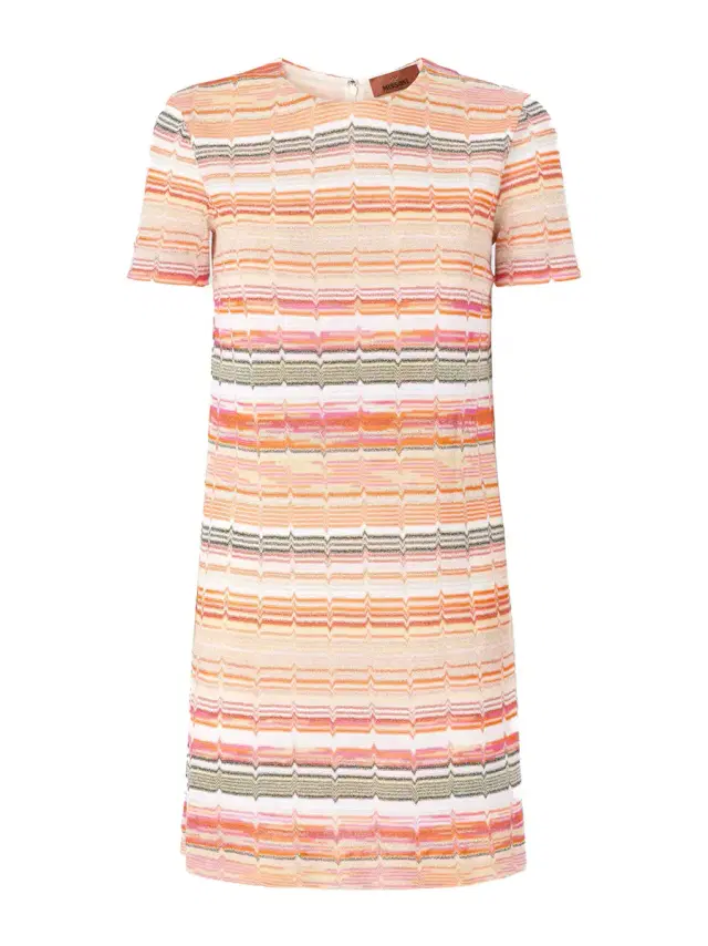 Missoni Greek Zig Zag Lamé Mini Dress