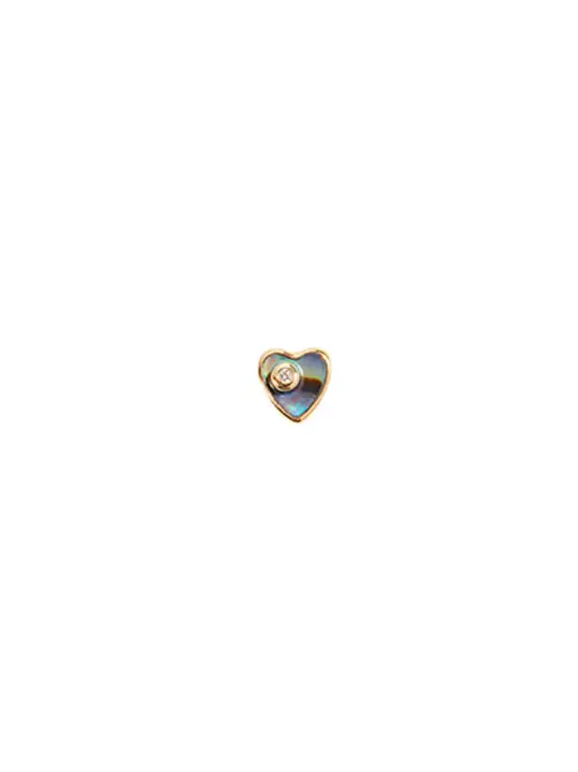 Heart Diamond Stud