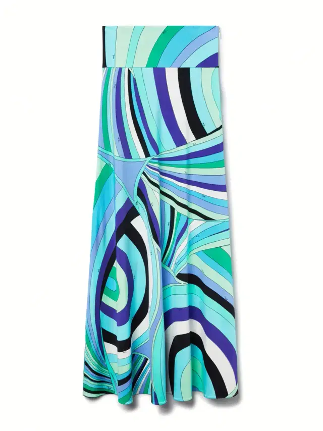 Iride-Print Maxi Skirt