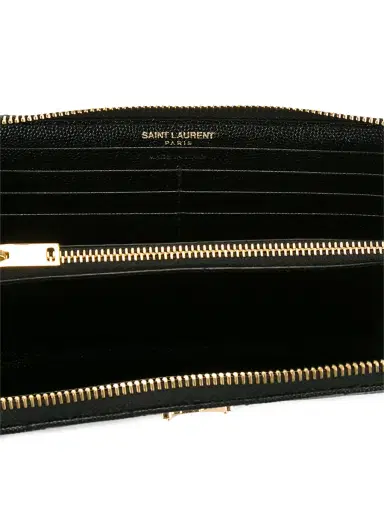 Saint Laurent Large Monogram Zip Wallet | Thumbnail 3 Saint Laurent Large Monogram Zip Wallet | Thumbnail 3