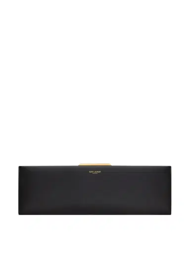 Saint Laurent Large Smooth Leather Midnight Clutch | Thumbnail 1