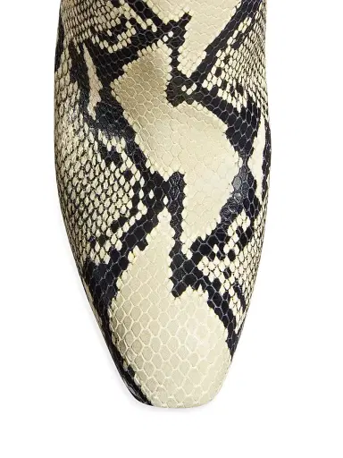 Khaite Women's Colt 100MM Snake-Embossed Over-the-Knee Boots - Natural | Thumbnail 4 Khaite Women's Colt 100MM Snake-Embossed Over-the-Knee Boots - Natural | Thumbnail 4