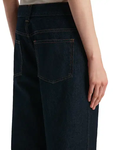 Khaite Women's Bonnie Mid-Rise Wide-Leg Jeans - Benson | Thumbnail 6 Khaite Women's Bonnie Mid-Rise Wide-Leg Jeans - Benson | Thumbnail 6