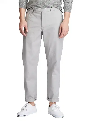 Polo Ralph Lauren Men's Military Stretch-Cotton Mid-Rise Straight-Leg Pants - Grey Fog | Thumbnail 3