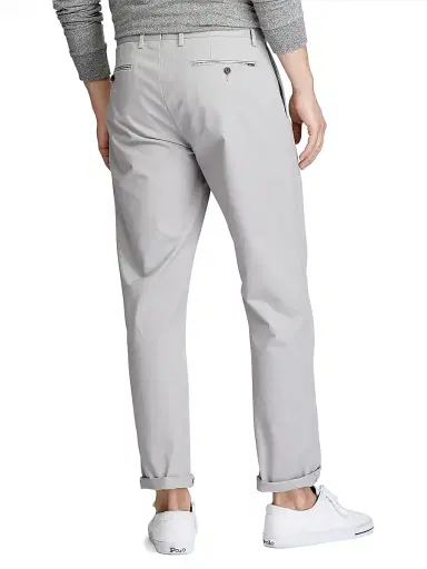 Polo Ralph Lauren Men's Military Stretch-Cotton Mid-Rise Straight-Leg Pants - Grey Fog | Thumbnail 5