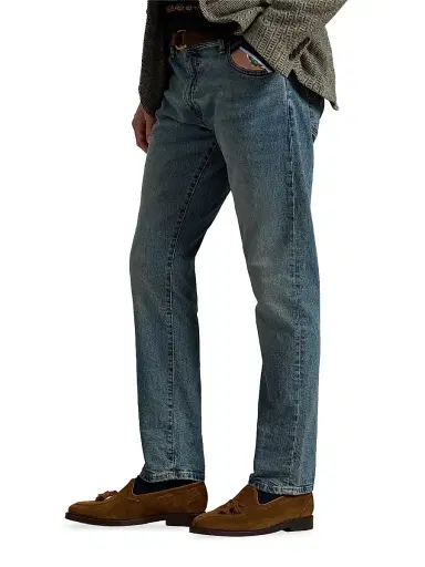 Polo Ralph Lauren Men's Sullivan Washed Denim StraightLleg Jeans - Spokane | Thumbnail 4 Polo Ralph Lauren Men's Sullivan Washed Denim StraightLleg Jeans - Spokane | Thumbnail 4