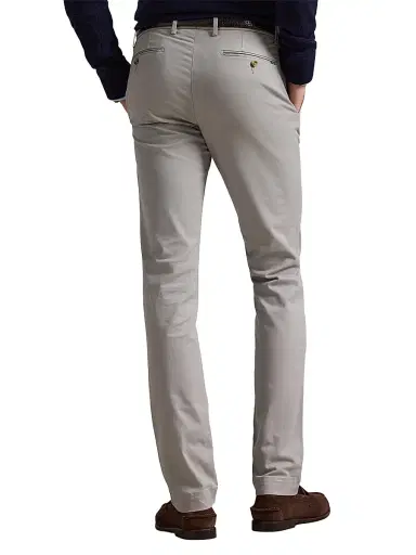 Polo Ralph Lauren Men's Stretch-Twill Mid-Rise Straight-Leg Pants - Grey Fog | Thumbnail 4