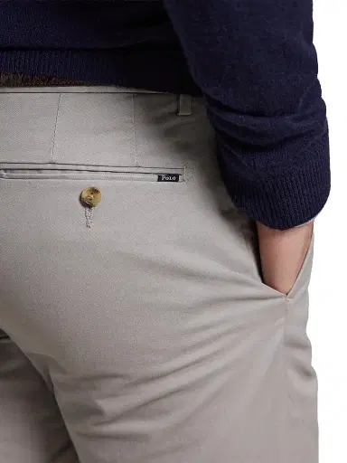 Polo Ralph Lauren Men's Stretch-Twill Mid-Rise Straight-Leg Pants - Grey Fog | Thumbnail 5
