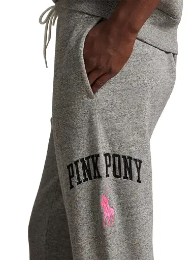 Polo Ralph Lauren Men's Logo Vintage Fleece Joggers - Dark Grey Heather | Thumbnail 5 Polo Ralph Lauren Men's Logo Vintage Fleece Joggers - Dark Grey Heather | Thumbnail 5