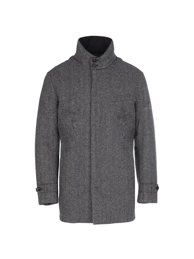 Men's Herringbone Carcoat - Grey