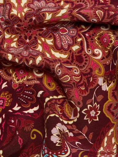 FIGUE Women's Raelynn Maxi Skirt - Kaleidoscope Paisley Red | Thumbnail 7