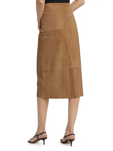 Proenza Schouler Women's Nadia Suede Midi-Skirt - Pony | Thumbnail 5