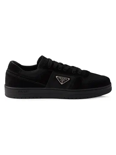 Prada Men's Downtown Re-Nylon and Suede Sneakers - Black - Size 12.5 | Thumbnail 1 Prada Men's Downtown Re-Nylon and Suede Sneakers - Black - Size 12.5 | Thumbnail 1