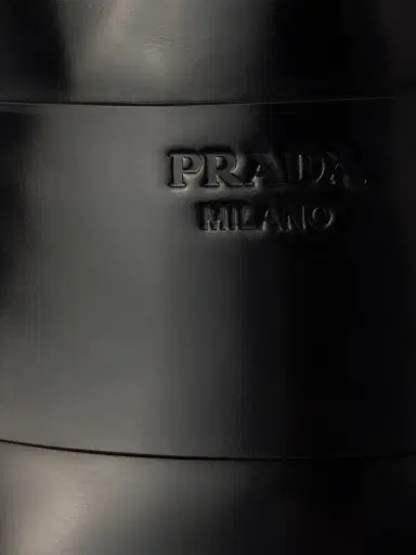 Prada Men's Brushed Leather Loafers - Black | Thumbnail 5