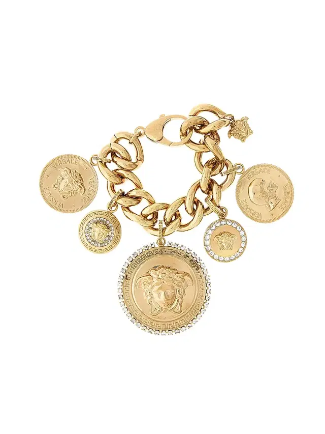 Women's Medusa Goldtone & Glass Bracelet -  Gold