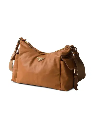 Prada Women's Large Explore Nappa Leather Shoulder Bag - Brown | Thumbnail 4 Prada Women's Large Explore Nappa Leather Shoulder Bag - Brown | Thumbnail 4