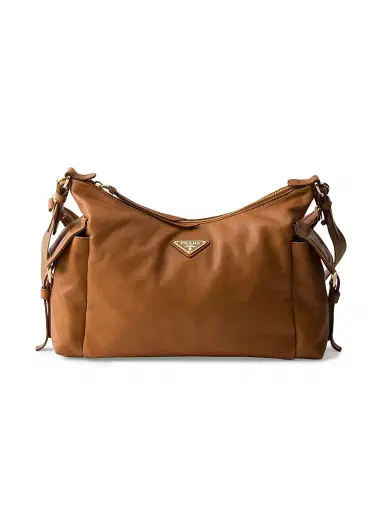 Prada Women's Large Explore Nappa Leather Shoulder Bag - Brown | Thumbnail 1 Prada Women's Large Explore Nappa Leather Shoulder Bag - Brown | Thumbnail 1
