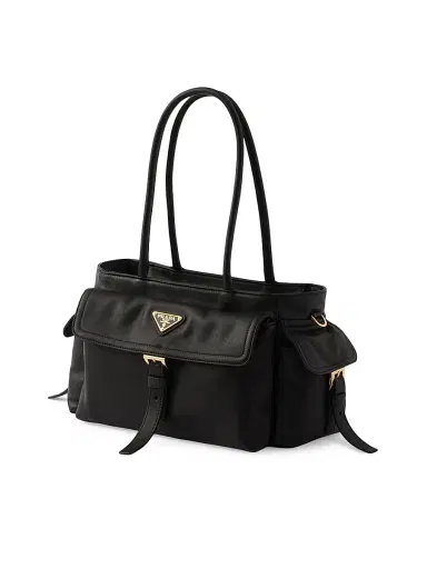 Prada Women's Medium Explore Nappa Leather Top Handle Bag - Black | Thumbnail 4