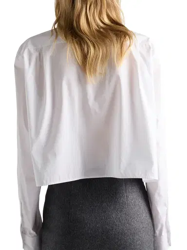 Prada Women's Poplin Shirt - White | Thumbnail 3