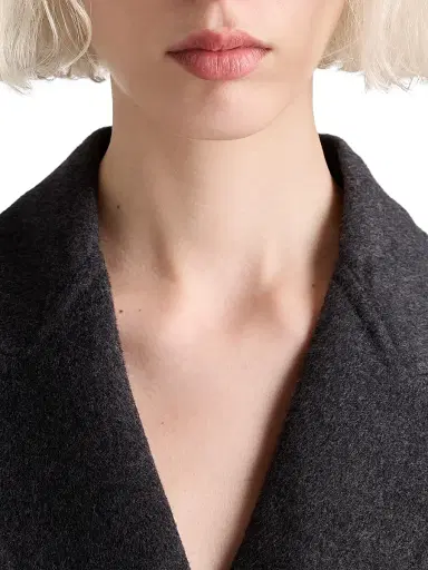 Prada Women's Double-Breasted Double Cashwool Coat - Grey - Size 10 | Thumbnail 6 Prada Women's Double-Breasted Double Cashwool Coat - Grey - Size 10 | Thumbnail 6