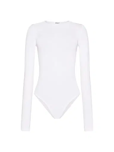 Wolford Women's Jewel Neck Long-Sleeve Bodysuit - White - Size Large | Thumbnail 1 Wolford Women's Jewel Neck Long-Sleeve Bodysuit - White - Size Large | Thumbnail 1