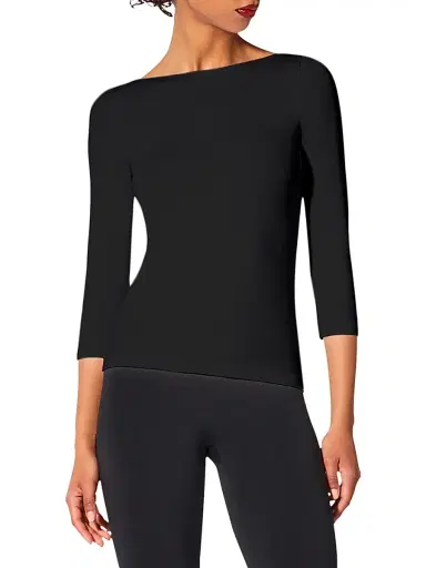 Wolford Women's Cordoba Boatneck Three-Quarter Sleeve Top | Thumbnail 4 Wolford Women's Cordoba Boatneck Three-Quarter Sleeve Top | Thumbnail 4