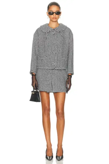 Marc Jacobs Gingham Tweed Jacket | Thumbnail 4
