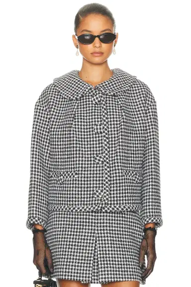 Marc Jacobs Gingham Tweed Jacket | Thumbnail 1