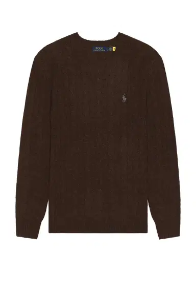 Polo Ralph Lauren Wool Cashmere Cable Knit Crewneck Sweater | Thumbnail 3