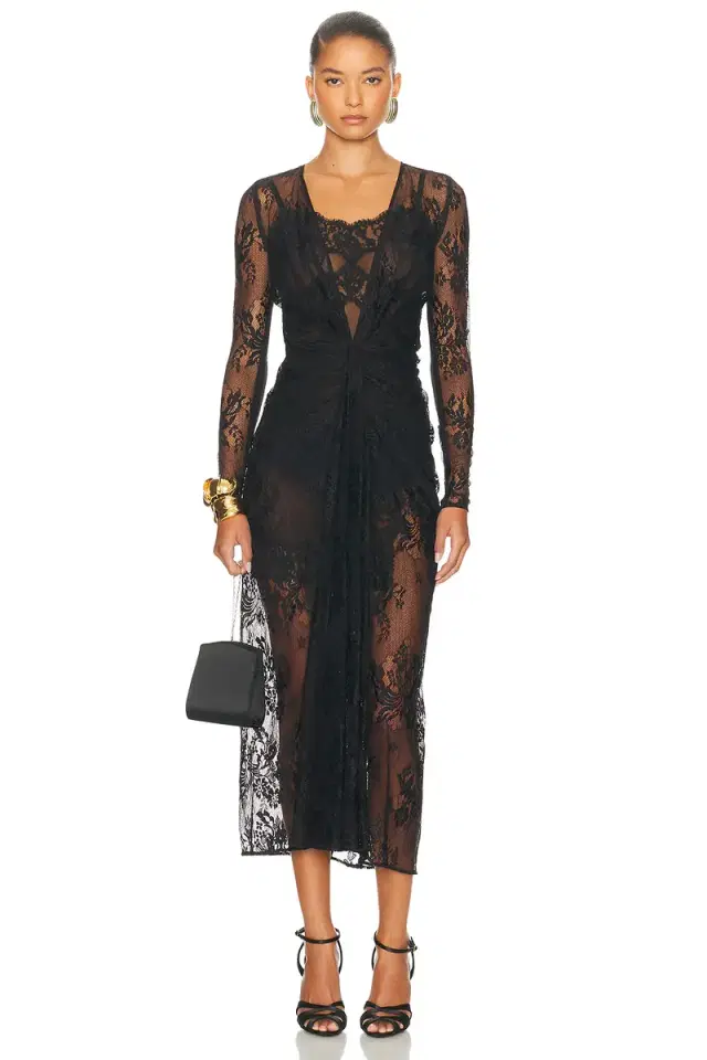 Dolce & Gabbana Long Sleeve Lace Dress