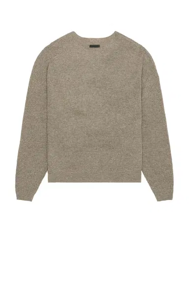 Fear of God ESSENTIALS Waffle Long Sleeve Crewneck Sweater | Thumbnail 4