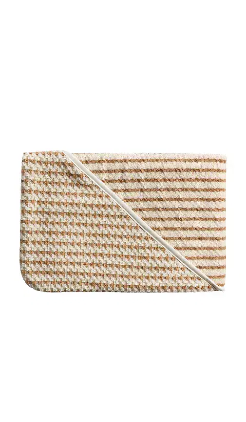 Parachute Organic Mini Mosaic Hooded Toddler Towel