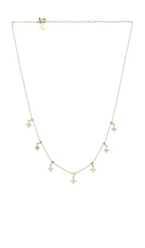 By Adina Eden Cz Muli Starburst Dangling Necklace