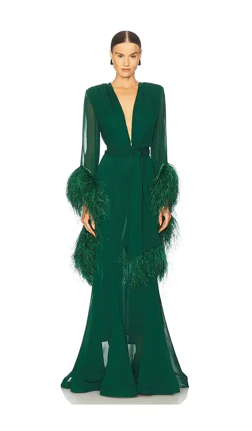Bronx Banco Geisha V-neck Gown