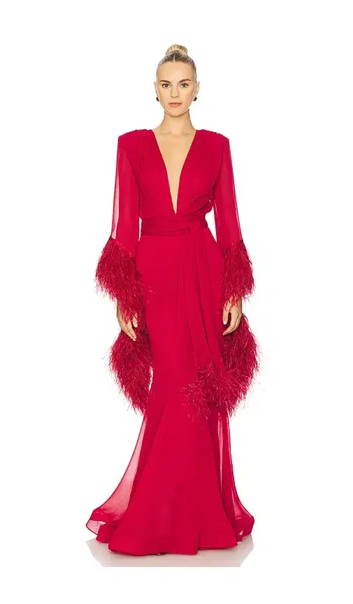 Bronx and Banco Geisha V-Neck Gown